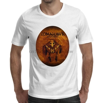 Tomahawk Anonimni Metal Band Logotip Bela Majica s kratkimi rokavi Velikosti S-5XL