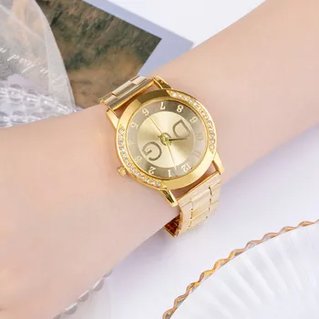 GD blagovne znamke Evropski in Ameriški modni priložnostne slog DIA dame watch zlato iz nerjavečega jekla, trak Shi Ying dame watch 2020 watch