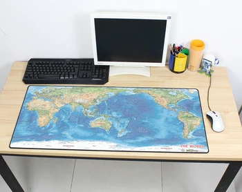 Gaming mousepad zemljevidu sveta 900x400x3mm DIY XL Velike mouse pad igralec z roba zaklepanje mousepad ergonomski pripomoček pisarne preproge 32751