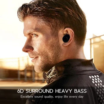 Tws Bluetooth 5.0 Slušalke Led Digitalni Zaslon Samodejno Povezavo Brezžične Slušalke Stereo Nepremočljiva V-Ušesni Čepi Z Mikrofonom 32994
