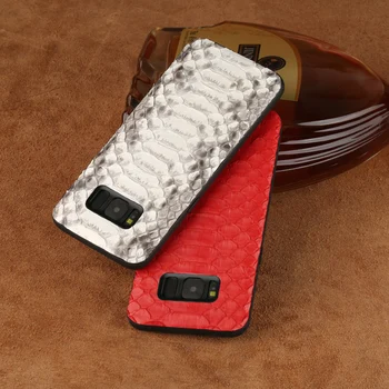 Original python kože primeru Za Galaxy s8 s10 plus Pravega usnja telefonsko case zadnji pokrovček za Samsung Note 10 plus A50 A70 a40 a30