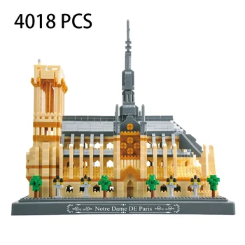 Arhitektura Mini Bloki Model Stavbe Burj Khalifa London Eifflovega Stolpa Big Ben Notre Dame Mikro Opeke Strokovnjak Določa Piramida 33323