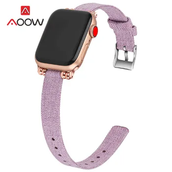 Slim Najlon Watchband za Apple Watch 4 38 mm 42mm 40 mm 44 Bleščečimi Biseri Ženske, Modno Zapestnico Pasu Trak za iWatch 1 2 3 33491