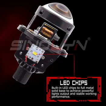 Sinolyn Bi LED Smerniki Objektiv Projektorja Za H1/H4/H7/H11/H13/9004/9005/9006/9007 LED Avto, motorno kolo Mini za 1,8 2,0-palčni LED Kit 33682