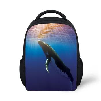 Lahka šolska torba kul kita humpback design nahrbtnik dekleta fantje knjiga vrečko otroci daypack Trpežna, lahka teža nahrbtnik, ki je Okolju prijazen 34128