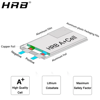 HRB 2S 7.4 V Lipo Baterija 2200mah 2600mah 3000mah 3300mah 4000 mah 5000mah 6000mah 8000mah 12000mah 16000mah T Dekani RC Deli 60C