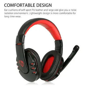 EastVita Brezžična tehnologija Bluetooth Brezžična Gaming Slušalke za PC Xbox PS4 z Mic LED Nadzor Glasnosti