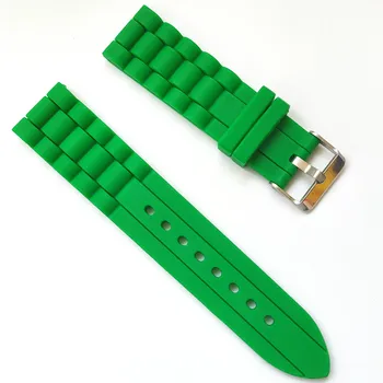 20 mm 22 mm Silikonske Gume Watch Band Mehkega Jelly Gume, Veriga Trak Črno Bela Zelena Rdeča Modra Rumena Oranžna Debelo 35775