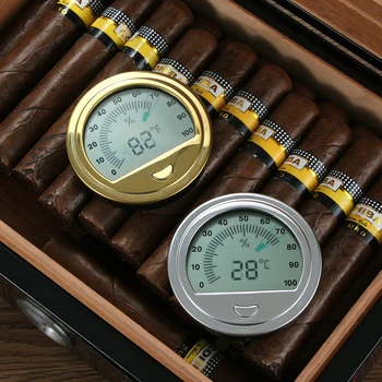 GALINER Natančnost Cigar Higrometer Za Humidor Dim Cigar Dodatki Prenosni Krog Vlažnost Detektor Natančno Higrometri 36020