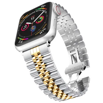 Za Apple watch Metal band iz Nerjavečega Jekla, Trak za iWatch 6 Apple watch 44 mm 40 mm 42mm 38 mm Zapestnica Watchbands 36037