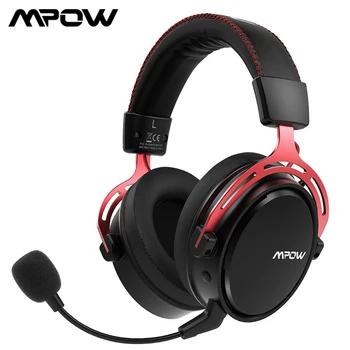 Mpow Zraka 2.4 G Wireless Gaming Slušalke 7.1 Surround Zvok Gaming Slušalke za PC PS4 z Dvojno Pogon šumov Mikrofona 36104