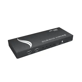4 Port HDMI KVM stikalo 4K 4096X2160@60Hz Vročo Tipko Auto Scan USB Plugable 1080P s 4 Kabel Kompleti za 4 PC 1 Keyborad Miško 3659