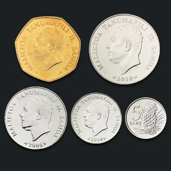Samoa 5 Kovancev, Nastavite Resnično Izvirno Kovancev Realno Izdajo Zbiranje Kovancev Unc 36743