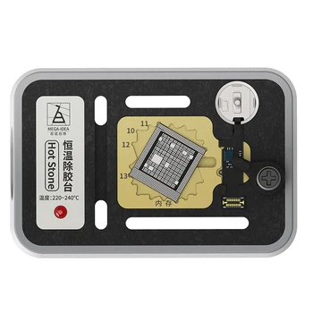 Konstantno Temperaturo Ogrevanja Platforma za iPhone 7-11Pro Max NAND PROCESOR A10-A13 Prstnih Čip Ogrevanje Postaja Lepila, Odstranitev 37319