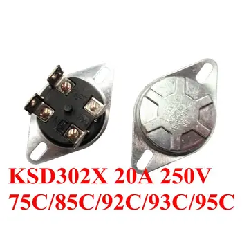 100 KOZARCEV KSD302/KSD302X/KSD302T 55C-150C 20A250V stopnjo Auto Manual Reset Temperaturnega Nadzora grelec termostat bipolarna