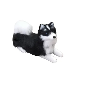 Realno Husky Pes Simulacije Igrača Psi Kuža Polnjene Spremljevalec Igrača Obrtniški Pliš Plišaste Živali Simulacije Božični Igrače