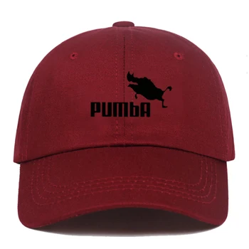 Moški in ženske men Pumba Baseball caps Priložnostne pismo vezenje Risanka oče klobuk poletje nastavljiv bombaž kapa klobuki 39050