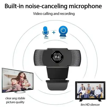USB Resnično 1080P Webcam Kamero Digital Web Kamera z Mikrofonom Za Prenosnik Namizni UK 39097