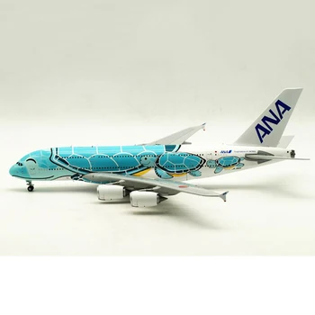 Letalo Model Igrača 1:200 A380 JA382A ANA Zelena Želva airlines, Air way M osnovno podvozje, diecast zlitine letalo letalo model igrača 41087