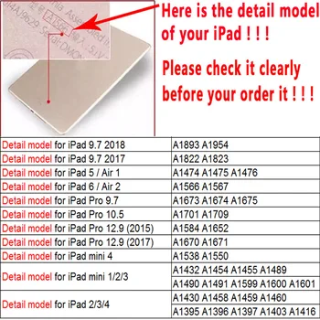 Ohišje Za iPad 2 3 4 Folio PU Usnja Flip Cover za iPad primeru ZASLON Retina ipad 5 6 7 8 9.7