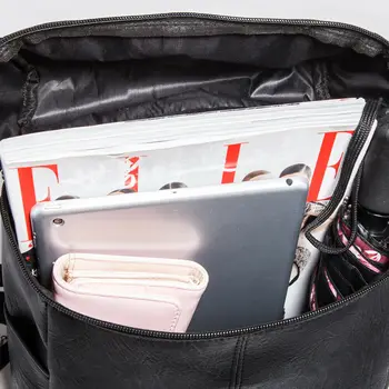 2019 nove ženske anti-theft nahrbtnik Britanski modni stil PU usnje Trdna šolsko torbo priložnostne prenosni potovanja torba 42748