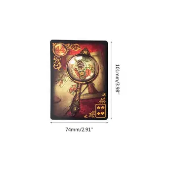 Gilded Sanjarija Lenormand Jasnovidcev Card Full angleški 47 Tarot Karte, Vedeževanje Usoda X3UA