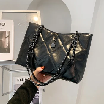 Predalčni Velike Pazduho vrečko 2021 Moda New Visoke kakovosti PU Usnja Ženske Oblikovalec Torbici Visoka zmogljivost Ramenski Messenger Bag