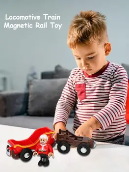 Magnetni Mini Vlak Igrače Trpežne Varno Simulacijo Skladbo Avto Model Igrače za Otroke Božično Darilo Doma Spalnica Dekoracijo 43665