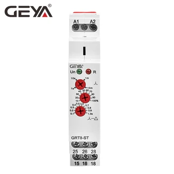 GEYA Zamude na Star Delta Krmilnik Rele, 16A Soft Starter za Zaščito Motorja Rele AC230V, AC415V, AC/DC1 44013