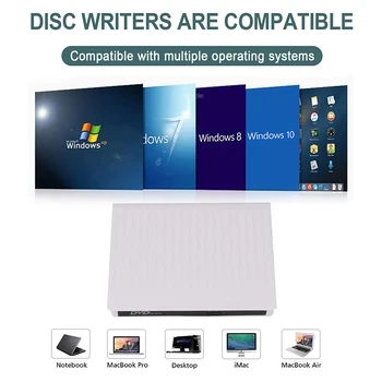 Na Zalogi! Zunanji DVD Pogon, USB 3.0, CD/DVD+/-RW/DVD-Jev Za Prenosni računalnik s CD-ROM-Gorilnik USB CD-rom-Manejar