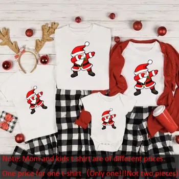 Vesel Božič Družinski Srajce Družino Božični T-Majice Mamica in jaz T-Shirt Družina se Ujemanje Božičnih Nositi Oblačila 44144