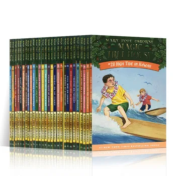 28 Trda vezava Knjige / Set Magic hišico na Drevesu angleščini Branje Zgodba Knjige 3-10 Let Barvne slikanice za Otroke Poglavje Knjige
