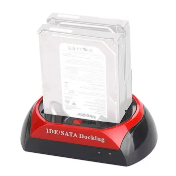 HDD Docking Postaja Dvojno Notranji Trdi Disk za Razširitveno Postajo HDD Primeru HDD Ohišje za 3.5 2.5 Inch Inch SATA na USB 2.0 4449