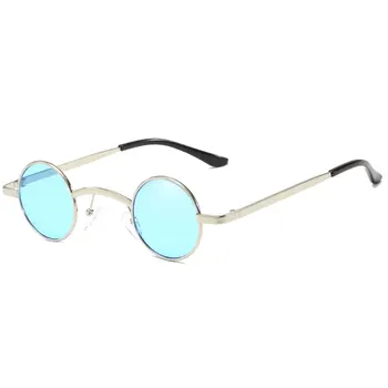 Moda Steampunk Okrogla sončna Očala Kovinski Okvir Ženske Moški Vintage sončna Očala Očala Odtenki Oculos de sol UV400 Gafas