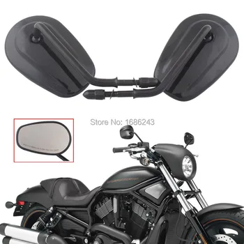 Black Nov Par Ogledal Ustreza Za Harley Softail Springer Dediščine Sportster XL 883 Brezplačna Dostava 45773