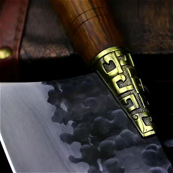 Kitajska Longquan krožni lok slicer Nož Kuhar nož za meso stojalo boning nož ubijanje ribe nož zakol nož nož na prostem 45964