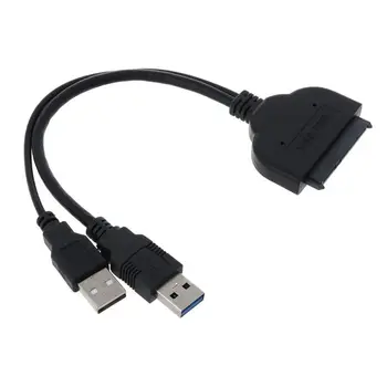 USB 3.0, da SATA3 22Pin Podatkov Napajalni Kabel Adapter Pretvornik za HDD 2.5 Inch Hard Disk Disk Voznik 46171