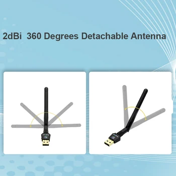 Antene Wifi mrežno Kartico Prost Gonilnik AC600Mbps USB Wifi Brezžični Adapter RTL8811CU 2.4 G 5.8 G Dual Band za Zmago Max Linx2.6X 46610