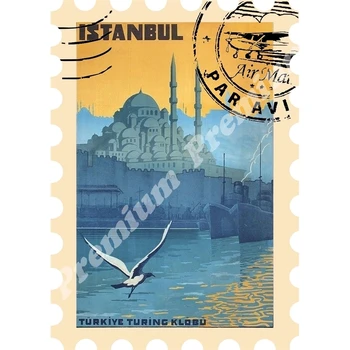 Istanbul spominek magnet letnik turistični plakat 46733
