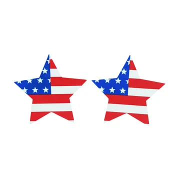 Seksi izkušnje 10 Parov (20Pcs) Ameriške zastave, Stars & Trakove Prsi Pasties Nastavek Zajema-ne-preobčutljivost lepilo z mehko