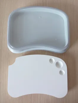 1pc Dental lab material Visoke kakovosti microporous porcelana ploščo paleta Zalivanje Ploščica za mešanje ploščo madež v prahu mešanja orodje