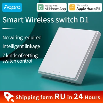 Aqara Smart wireless Stensko stikalo D1 ZigBee 3.0 deluje z Xiaomi Mi Doma APP podporo Apple HomeKit