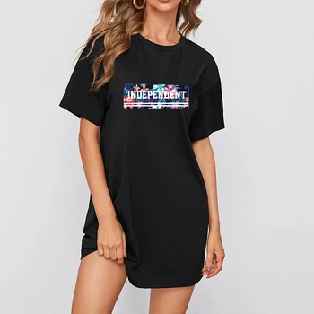 2020 Ženska Obleka T-shirt Pismo-print Priložnostne Ženske Obleka Ohlapno Obleko Za Ženske Plus Velikost Moda Vrhovi Vestido Graphic Majica s kratkimi rokavi