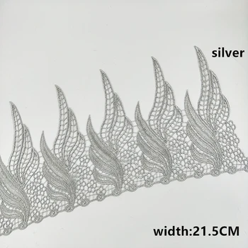 Moda srebro, zlato Kovinsko nit guipure čipko trim za šivalne potrebščine, čipke oblačilo Headscarf dekoracijo JB75