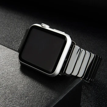 Keramični Trak za Apple Watch Band 44 mm 40 mm iwatch band 42mm 38 mm Luksuzni sponke iz Nerjavečega jekla zapestnico Apple watch 4 5 3 2 1