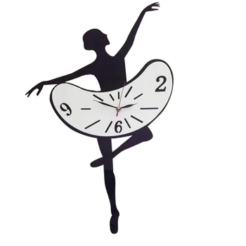 Ballet Dekle Stenske Ure Sodobno Oblikovanje Ples Dekleta Zid, Pazi, Cafe, Trgovina Doma Dekor Darilo 52680