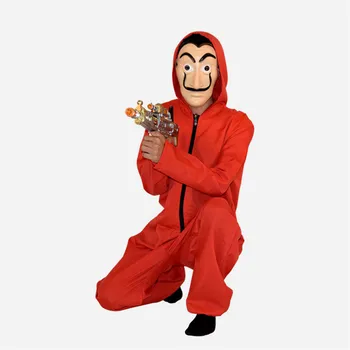 2019 novo Salvador Dali Denar Heist Hiša iz Papirja La Casa De Papel Cosplay Halloween Kostumi, Maska za otroke, odrasle 52865