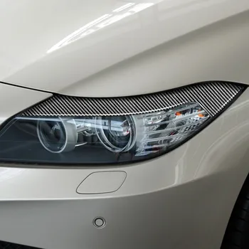 Za BMW Z4 E89 2009-Ogljikovih Prednji Smerniki Obrvi Eye Pokrov zaščitni Pokrov Žarometa Preuredi Nalepke Tuning Avto Dodatki