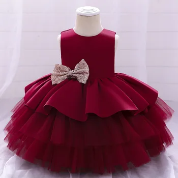 LZH 2020 Pozimi, Jeseni Mode brez Rokavov Velik Metulj Otrok Obleko Neto Preja Princesa Obleko Za Dekleta Stranka Obleko Za Otroke