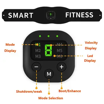 Brezžični Stimulator Mišic Trener Smart Fitnes Trebušne Usposabljanje Električni hujšanje Nalepke Telesa, Hujšanje Pasu Unisex 45M